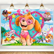 Lade das Bild in den Galerie-Viewer, Pinke Paw Patrol Skye Happy Birthday Leinwand Poster Geburtstags Deko
