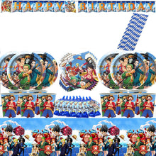 Lade das Bild in den Galerie-Viewer, One Piece Luffy Geburtstags Deko Teller, Becher, Ballons uvm.
