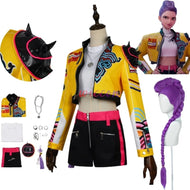Rumi Huntrix Cosplay Kostüm Kpop Demon Hunters für Halloween, Fasching, Karneval
