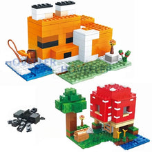 Lade das Bild in den Galerie-Viewer, Minecraft The Foxs Lodge Haus Klemm-Baustein Spielzeug
