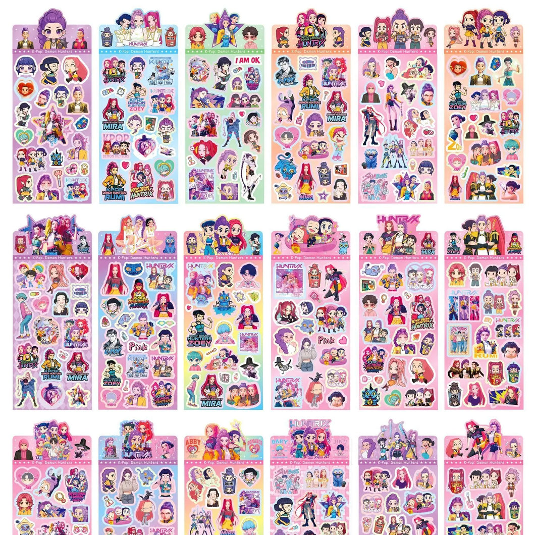 Hunterx Kpop Demon Hunters Sticker Set Bögen