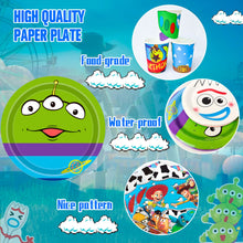 Lade das Bild in den Galerie-Viewer, Toy Story Kindergeburtstag Deko Set mit Banner, Tellern, Becher, Servietten 133 Teile
