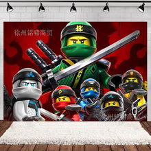 Lade das Bild in den Galerie-Viewer, Ninjago Kindergeburtstag Deko - Banner, Teller, Becher etc.
