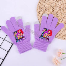 Lade das Bild in den Galerie-Viewer, Wärmende K Pop Demon Hunter Winterhandschuhe in Lila
