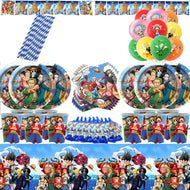 One Piece Luffy Geburtstags Deko Teller, Becher, Ballons uvm.