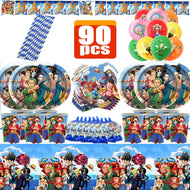 One Piece Luffy Geburtstags Deko Teller, Becher, Ballons uvm.