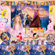 Lade das Bild in den Galerie-Viewer, Rapunzel Geburtstag Partydekoration Set mit 112 Teilen
