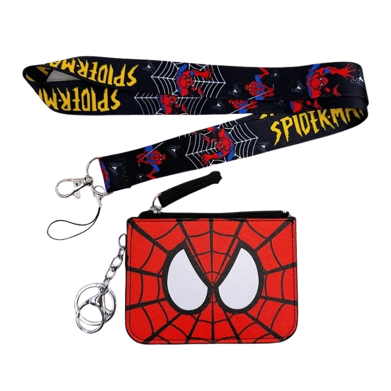 Spider-Man Geldbörse für Kinder mit Lanyard