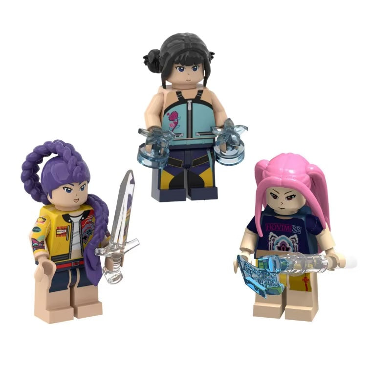 Kpop Demon Hunters Mini Figuren Mira, Rumi, Zoey