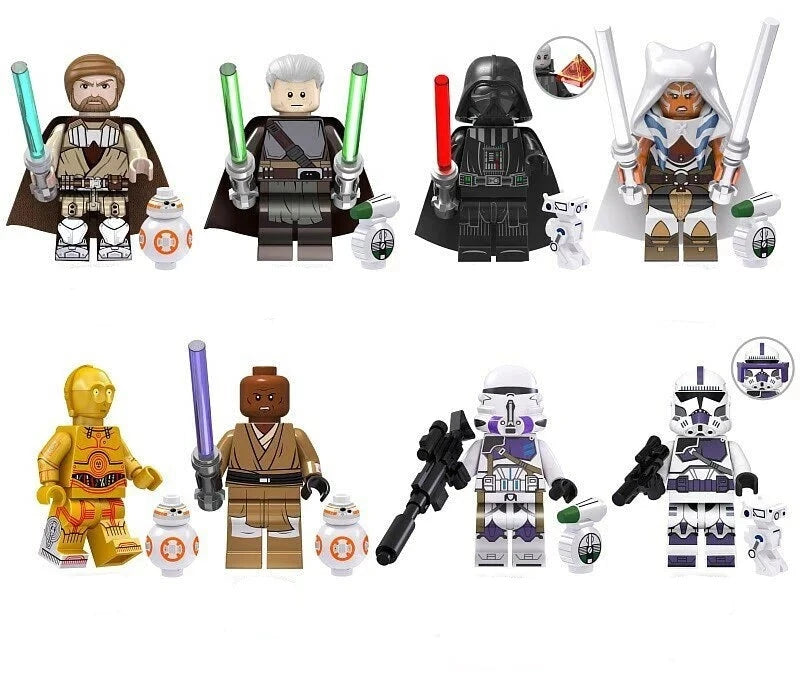 8 Stk. Rahm Kota, Darth Vader, Ahsoka etc. Star Wars Mini Figuren ...