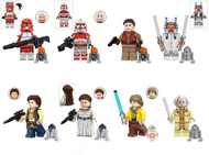 8 Stk. Mini-Figuren Luke Skywalker, Han Solo, Leia u. a.