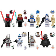 8 Stk. Baccarat Commander Rey Kailoren Star Wars Figuren