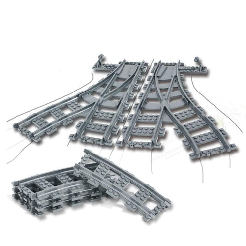 Eisenbahn Schienen Set 1 (2x Weiche, 4x Gleis) kaufen