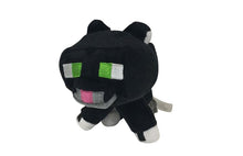 Lade das Bild in den Galerie-Viewer, Minecraft 6363 Tuxedo Katze Plüsch Spielzeug, Schwarz, 20cm Kuscheltier kaufen
