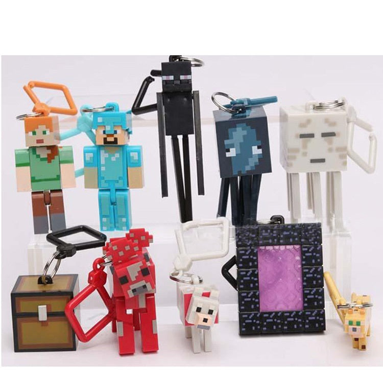 Minecraft Keychains / Schlüsselanhänger Set mit verschiedenen Figuren kaufen