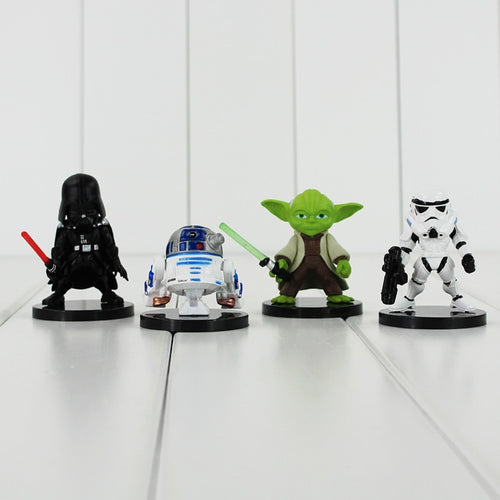 4er Set Star Wars Set mit Darth Vader, Yoda, R2-D2, Stormtrooper (ca. 4-6cm) kaufen