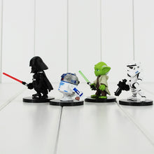 Lade das Bild in den Galerie-Viewer, 4er Set Star Wars Set mit Darth Vader, Yoda, R2-D2, Stormtrooper (ca. 4-6cm) kaufen
