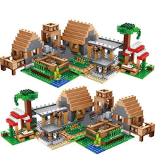 Lade das Bild in den Galerie-Viewer, Minecraft Farmhaus Bauernhaus Geisterstadt Baustein Set (838 Teile, mit 5 Figuren) kaufen
