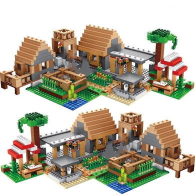 Minecraft Farmhaus Bauernhaus Geisterstadt Baustein Set (838 Teile, mit 5 Figuren) kaufen
