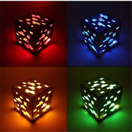 Minecraft Würfel Lampe Set mit 4 Nachtlicht in Rot, Blau, Grün und Gelb kaufen