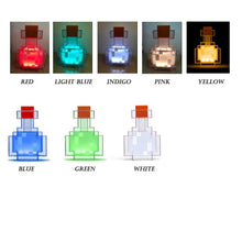 Lade das Bild in den Galerie-Viewer, Minecraft Potion Flasche Lampe mit Farbwechsel Tischlicht Nachlicht kaufen
