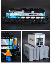 Lade das Bild in den Galerie-Viewer, Technic Maersk Zug Baustein Set (kompatibel mit 10219) kaufen
