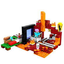 Lade das Bild in den Galerie-Viewer, Nether Portal - Der Wither - Minecraft Spielzeug Baustein Set 476 Teile kaufen

