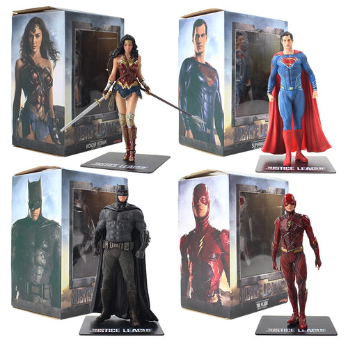18cm Justice League The Flash Batman Superman Wonder Woman Statue Figuren kaufen