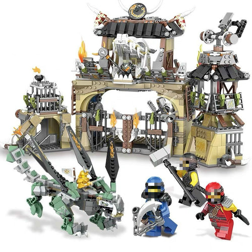 Ninja Drachengrube Bunt Baustein Set mit 1492 Teilen kaufen