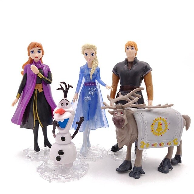 Die Eiskönigin Figuren Set mit Anna, Elsa, Kristoff, Sven und Olaf (9-14cm) kaufen