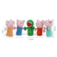 Lade das Bild in den Galerie-Viewer, Peppa Wutz George Pig Hand Puppen Set (5 Fingerpuppen) kaufen
