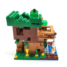 Lade das Bild in den Galerie-Viewer, Kleines Dschungel Baumhaus Minecraft Baustein Set Spielzeug mit 200 Teilen kaufen

