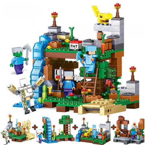 Der Ocelot Wasserfall Minecraft Baustein Set aus 378 Teilen kaufen