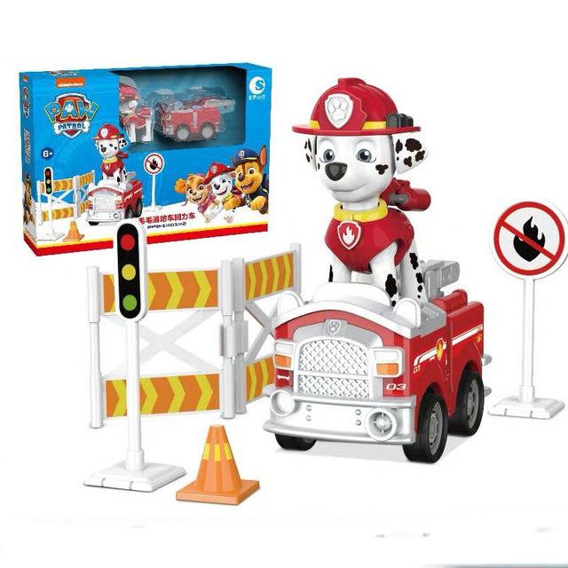 Paw Patrol Marshall Baustein Figur mit Feuerwehr Auto Spielzeug und Zubehör kaufen