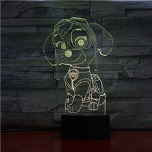 Lade das Bild in den Galerie-Viewer, Paw Patrol Nachtlicht Lampe Tischlicht mit Farbwechsel &amp; 3D LED Effekt kaufen
