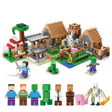 Lade das Bild in den Galerie-Viewer, Minecraft Farm Dorf Bausteine Spielzeug Set 838 Teile kaufen
