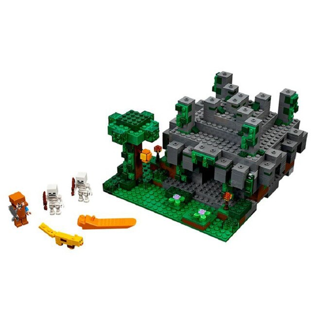 Der Dschungeltempel Minecraft Baustein Set Spielzeug 598 Teile kaufen