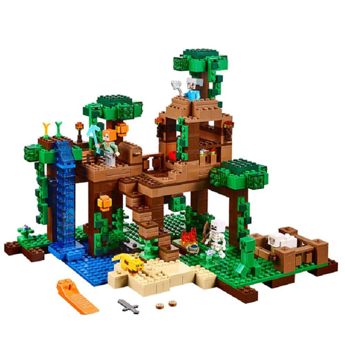 Minecraft Das Dschungel-Baumhaus Spielzeug Baustein Set 706 Teile kaufen