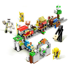 Lade das Bild in den Galerie-Viewer, Minecraft Die Minen Eisenbahn Spielzeug Bausteine 400 Teile kaufen
