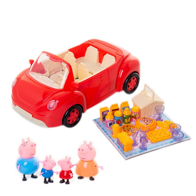 Peppa Wutz Spielzeug - Rotes Auto mit Familie kaufen
