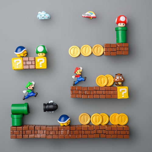 3D Super Marios Bros Magnete - für Kühlschrank etc. kaufen
