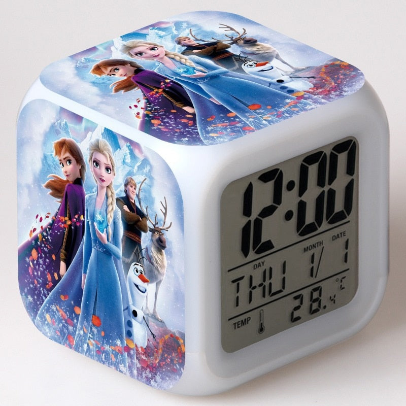 Die Eiskönigin Frozen Elsa Anna Digitaler Wecker Uhr mit LED Licht kaufen