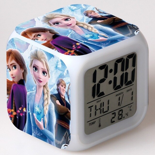 Die Eiskönigin Frozen Elsa Anna Digitaler Wecker Uhr mit LED Licht kaufen