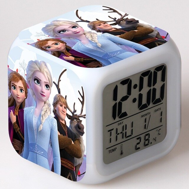 Die Eiskönigin Frozen Elsa Anna Digitaler Wecker Uhr mit LED Licht kaufen