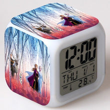 Lade das Bild in den Galerie-Viewer, Die Eiskönigin Frozen Elsa Anna Digitaler Wecker Uhr mit LED Licht kaufen
