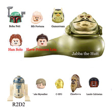 Lade das Bild in den Galerie-Viewer, Die Rettung von Han Solo aus Jabba Palast mit Leia Luke R2-D2 Boba C-3PO Chewbacca Lando Figuren kaufen
