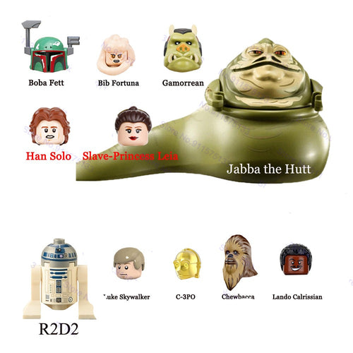 Die Rettung von Han Solo aus Jabba Palast mit Leia Luke R2-D2 Boba C-3PO Chewbacca Lando Figuren kaufen
