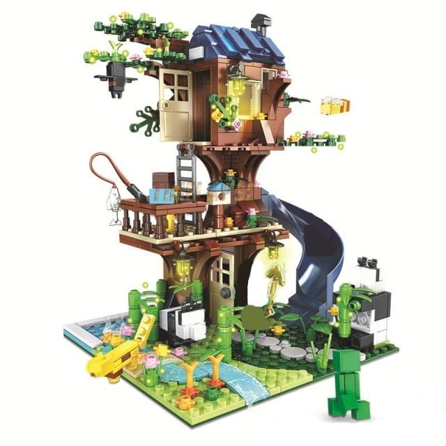 Neues Minecraft Baumhaus Klemm Baustein Set (706 Teile) kaufen