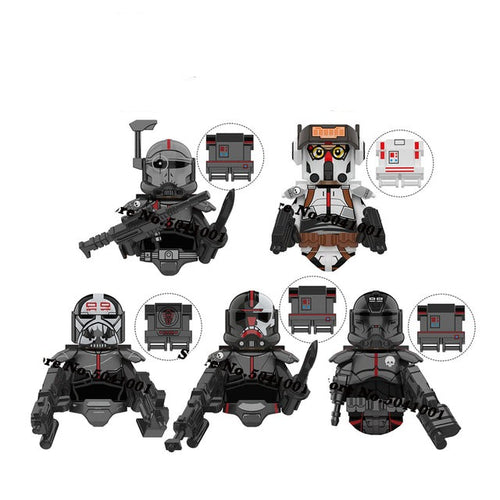 Bad Batch Clone Troopers Hunter Crosshair Tech Wrecker Echo Figuren Set kaufen