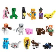 16 Stk. Minecraft Baustein Mini Figuren Creeper, Ocelt, Wolf etc. kaufen